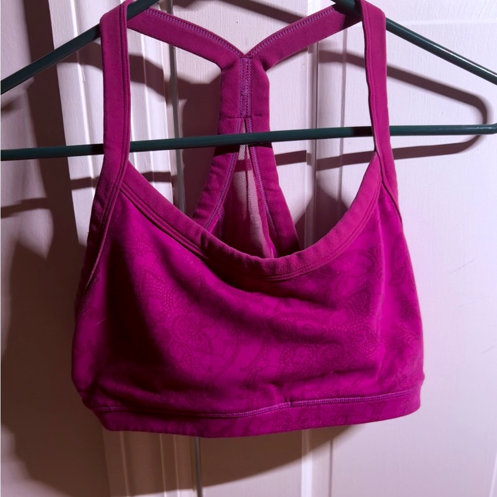 Lululemon Athletica Magenta Sports Bra